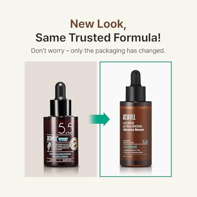 ACWELL LICORICE PH BALANCING ADVANCED FACIAL SERUM AMPOULE 1.01 FL.OZ. - RADIANCE AND DARK SPOT CARE FACE SERUM FOR DULL SKIN, REDUCES ACNE AND BLEMISHES, MINIMIZES FINE LINES, HEALTHY GLOW SKIN - Image 2